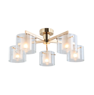 Είναι διαθέσιμο το Gold Dual Glasses 5-Liorks Flush Mount Lamp;