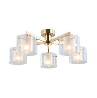 Είναι διαθέσιμο το Gold Dual Glasses 5-Liorks Flush Mount Lamp;