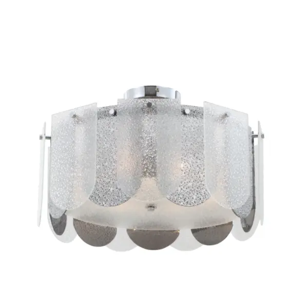 6-Light Dual Glass Chrome Mirror Finish Fell
