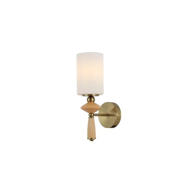 Ορειχάλκινη απλίκα τοίχου με απόχρωση Opal Glass