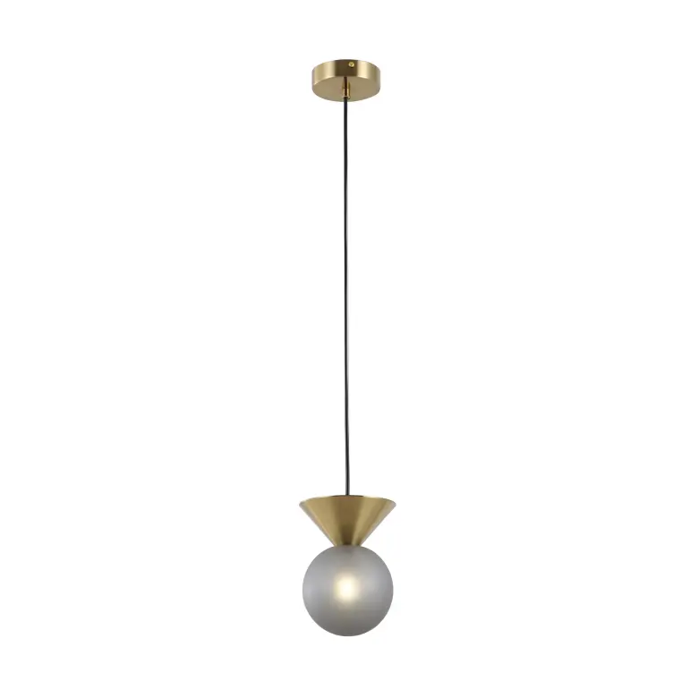 Κρεμαστό φωτιστικό Frosted Smoky Ball Glass