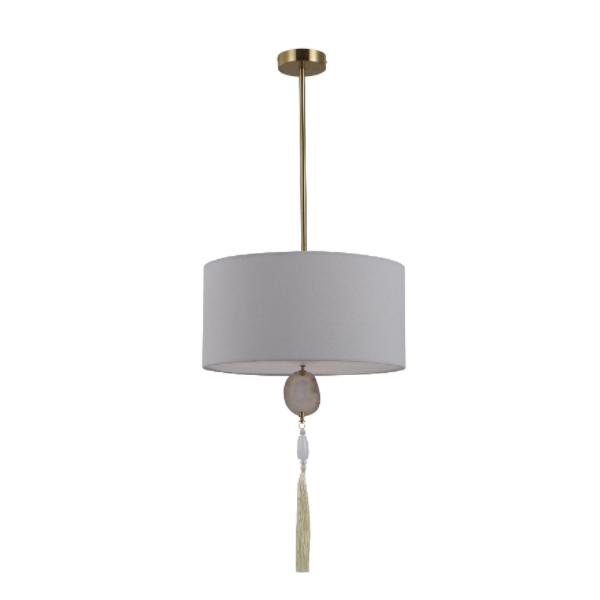 Φυσική Agate Antique Copper Lamp Lamp