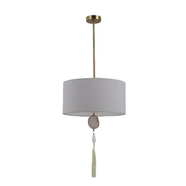 Φυσική Agate Antique Copper Lamp Lamp