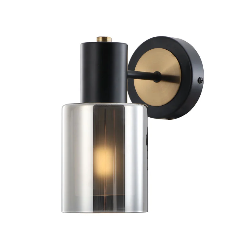 Smoky Double-glasses Down Slim Light Wall